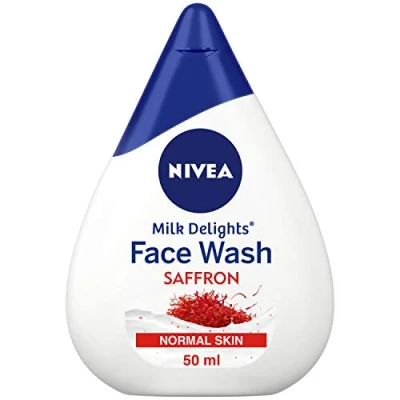 Image of NIVEA Face Wash, Milk Delights Precious Saffron(Normal Skin), 50ml
