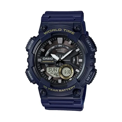 Image of Casio Men Analog Digital Quartz Watch with Resin Strap AEQ 110W 2AVDF