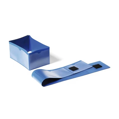 Image of Durable Pallet Label Foot Sleeve 145x75mm For Clearly Labelling Pallets in a Warehouse or Logistic Centre Pack of 50 pieces Dark Blue