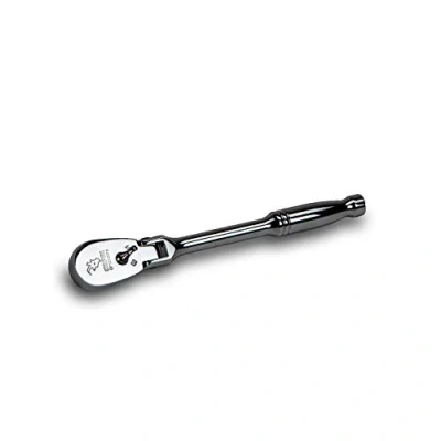 Image of Capri Tools 1/4 Inch Drive Low Profile Flex Head Ratchet, True 72 Tooth, 5 Degree Swing Arc, 180 (CP12100FX)