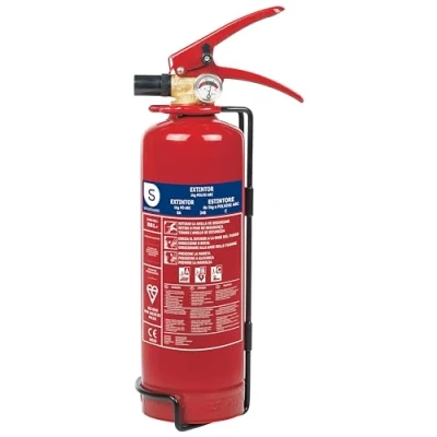 Image of Smartwares Fire Extinguisher Powder FEX 15112 1kg Suitable for A,B &amp; C fires vehicles homes Mounting base Included