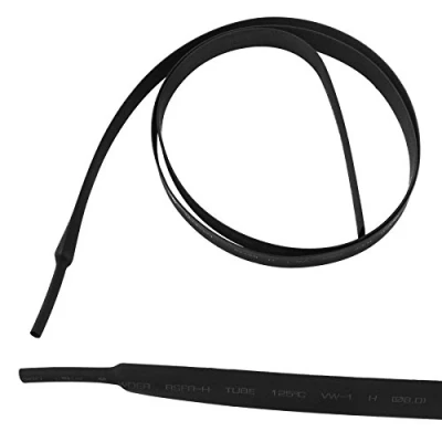Image of Electrical Heatshrink Tubing Sleeving Waterproof Black 8mm x 0.5 Metre