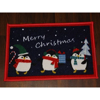 Image of Non Slip Christmas Door Mat 41x61cm Various Designs