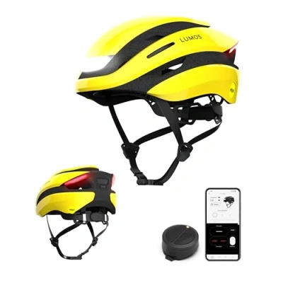 Image of Lumos Ultra Smart Bike Helmet Customizable Front and Back LED Lights with Turn Signals Road Bicycle Helmets for Adults: Men, Women