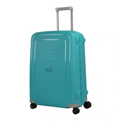 Image of Samsonite S&#039;Cure Spinner M Suitcase, 69 cm, 79 L, Blue (Aqua Blue)