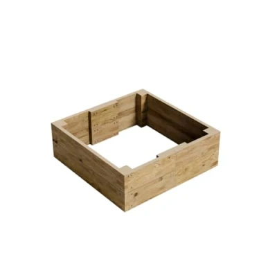 Image of Gro Garden Products Wooden Raised Bed 90cm L x W 30cm H Large Planters for Vegetables, Herbs, or Flowers Trough Planter Box with FSC Tanalised Timber