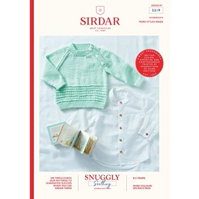 Image of Sirdar Snuggly Soothing DK Knitting Pattern Booklet 5319 Sweater