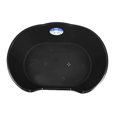 Image of YöL Pets Dog bed basket pet cat puppy heavy duty re usable plastic waterproof Black X Large