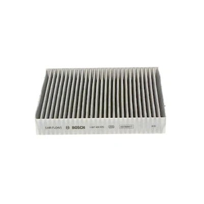 Image of 72880FE000, G3210FE000 Pollen Filter BOSCH 1 987 435 570 Activated Carbon 209mm 185mm 30mm SUBARU: Impreza II Saloon, Estate