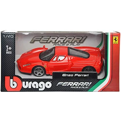 Image of Bburago B18 36120 Ferrari Race and Play Assortment with Pull Back Motors 1:43 Vehicles, Red