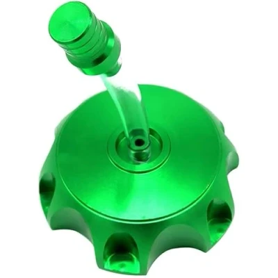 Image of Aluminum Gas Fuel Tank Cap Breather Vent ATV Dirt Pit Bike 140CC 150CC 160CC (Green)