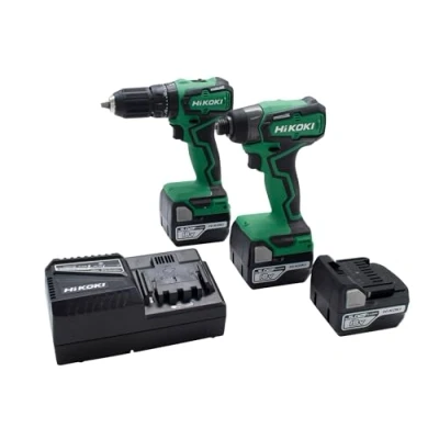 Image of HiKoki KC18DDXJBZ Twin Pack 18V 3 x 5.0Ah Li ion