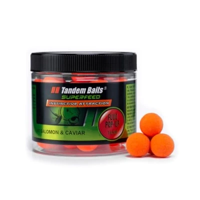Image of Tandem Baits SuperFeed Fluo Pop Up Salmon &amp; Caviar, Carp Fishing Ups, Bait, Hookbaits, Accessories for Monster Fish 16mm 70g