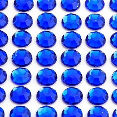 Image of Italian Options 4mm Royal Blue Diamante Rhinestone Gem Crystal Stickers (176 pcs)