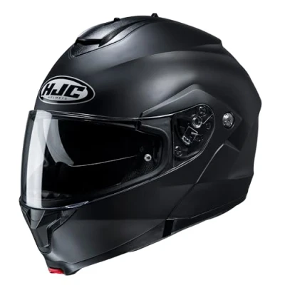Image of HJC C91N Plain Modular Flip Front Motorcycle Helmet Matt Black (L)