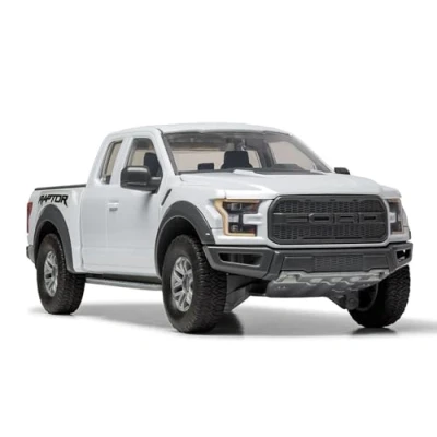 Image of Airfix QUICKBUILD Model Car Kit J6053 Ford F 150 Raptor Grey Building for Kids 6+, Construction Toys Boys, Making with No Glue Classic Gifts Plastic Kits