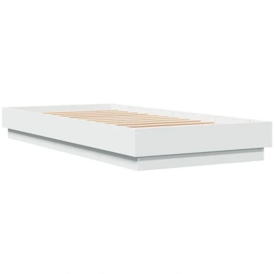 Image of vidaXL Bed Frame without Mattress White 90x200 cm Engineered Wood