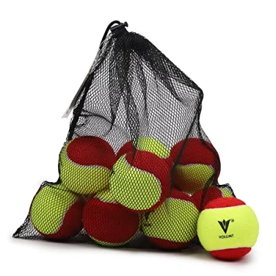 Image of Vollint Mini Red Felt Tennis Balls 1 Dozen