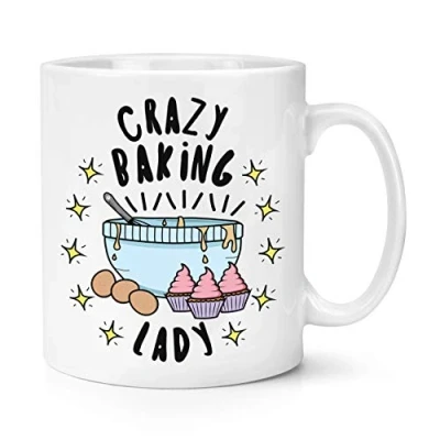 Image of Crazy Baking Lady Stars 10oz Mug Cup