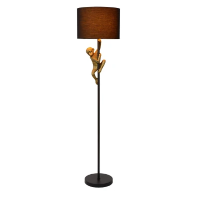 Image of Extravaganza Chimp Retro Floor Lamp Ø 35cm 1xE27 Black