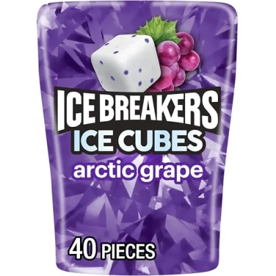 Image of Ice BREAKERS Cubes Gum, 40 Piece, Arctic Grape