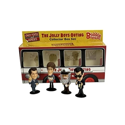 Image of Sporting Profiles Only Fools and Horses The Jolly Boys Outing Bobble Buddies bobblehead Coach Economy Set BUNDLE with FREE DIPSTICK