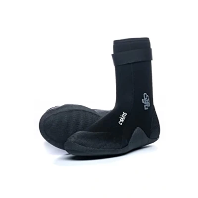 Image of C Skins Legend 6mm Polypro Round Toe Neoprene Wetsuits Wetsuit Boot Boots Black Charcoal Unisex