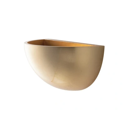 Image of Moritz Paintable Plaster Uplighter Wall Lamp Gold, E27