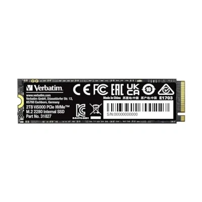 Image of Verbatim VI5000 2TB SSD M.2 PCIe Gen4 NVMe 5,000 MB/s read and 4300 Write Internal Gaming Solid State Drive
