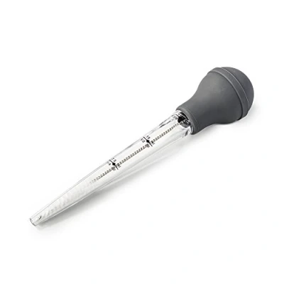 Image of Zeal Acrylic Baster with Cleaning Brush, Silicone, Dark Grey, 25 cm