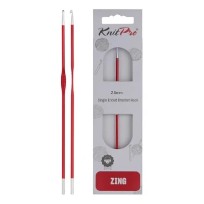 Image of KnitPro KP47463 Crochet Hook: Single Ended: ZING: 2.50MM, Assorted, 2.5mm