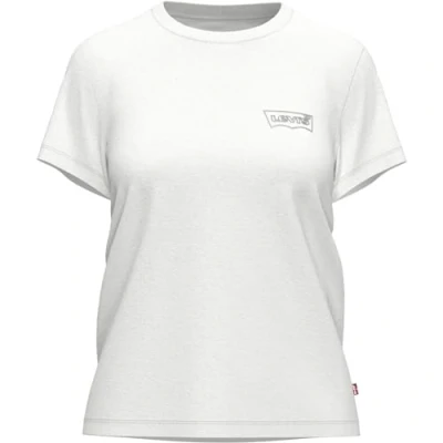 Image of Levi&#039;s THE Perfect TEE Basic Tshirt, Women&#039;s, Size: XXS, Bright white