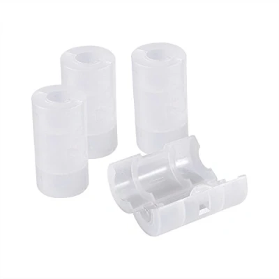 Image of Zerone 4pcs AA to C Size Cell Battery Conversion Adapter Holder Switcher Converter Cases Box White