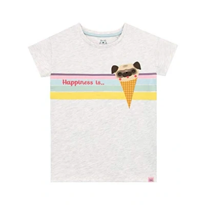 Image of Harry Bear Girls Cactus T Shirt Grey Age 7 to 8 Years