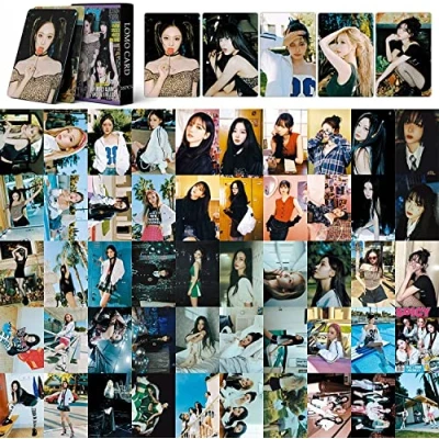 Image of GUNBAK AESPA Photocard Set 55pcs Spicy Lomo Cards New Album Postcards for Fans