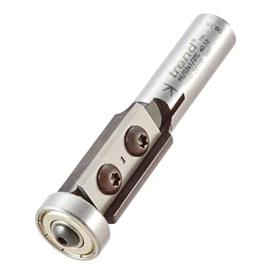 Image of Trend Professional Rota Tip Trimmer Router Cutter, 1/2 Inch Shank, 19mm Cut Diameter &amp; 30mm Length, Tungsten Carbide Tipped, 46/03X1/2TC