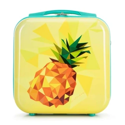 Image of WITTCHEN Young Collection Cosmetic case Toiletry Bag ABS with Polycarbonate Coating Comfortable Handle Detachable Strap Size XS Yellow