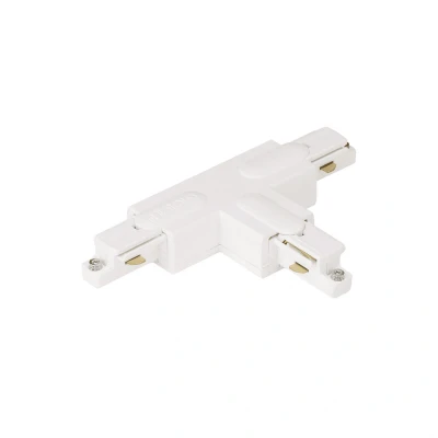 Image of Track Lighting T Connector Outside Left White Aurora