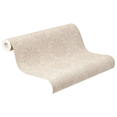 Image of Rasch 897616 Non Woven Wallpaper Retro Ornaments Beige Brown