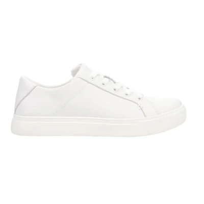 Image of TOMS Women&#039;s Kameron Lace Up Sneaker, White Leather, 9 UK