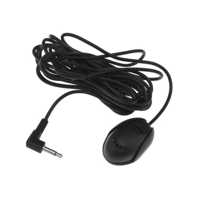 Image of YINETTECH 3.5mm Car External Microphone Portable with 3m Cable for Vehicle Head Unit Bluetooth Audio Stereo Radio GPS DVD, Plug and Play