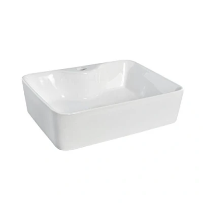 Image of Nuie NBV119 Rectangular Vessel, White, 480 mm