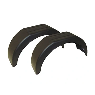 Image of Fastcar Pair Of Plastic 14&quot; Trailer Mudguards 790 x 362 220mm