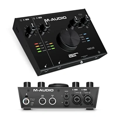 Image of M Audio AIR 192x6 USB C MIDI Interface for Recording, Podcasting, Streaming, Studio Quality Sound, 2 XLR in and Music Production Software