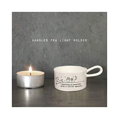 Image of East of India Handled Tea Light Holdelittle Sparkle