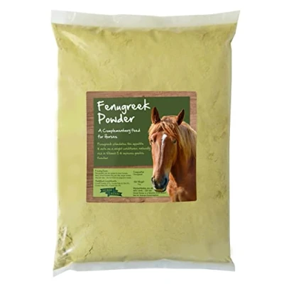 Image of Horse Herbs Fenugreek Powder Feed Supplement for Horses, Equine (1kg Bag)