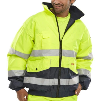 Image of EUROPA BOMBER JACKET SATURN YELLOW / NAVY XXXXXL