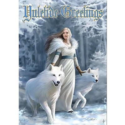 Image of Winter Guardians Anne Stokes Yule/Christmas Greetings Card