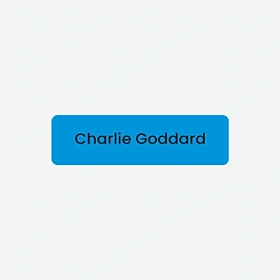 Image of 64 x No Iron Medium Personalised Stick On Waterproof Washable Name Labels Great for Clothes, School Uniform, Equipment. School, Nursery, Day Care, Hospital Blue