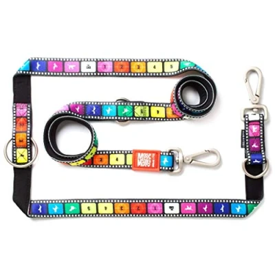 Image of Max &amp; Molly 6 in 1 Hands Free Multi Function Dog Leash, Ultra Soft Padded Neoprene, Movie S